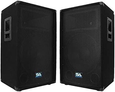 Seismic Audio Speakers Pair of 15” Speakers, PA/DJ Speakers, PRO Audio, 700 Watts Speakers