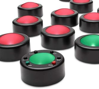 Trainers Warehouse Me First v.4 Wireless Game buzzers - 8 Player Set | Involve Every Student - Dynamite Audience Participation Tool | Make Trivia and quizzes | Fun for Players and Teachers (8-Player)