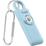 Self Defense– Personal Alarms for Women– Extra Large Strobe LED Light Personal and 135dB Siren, Safety Alarm for Women, Self Defense Keychain Alarm,Rechargeable - Safety Alarm Keychain (Aqua)