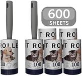 Lint Roller for Pet Hair, 600 Sheets Lint Remover for Pet Hair Remover - 6 Pack Value Pack for Clothes, Furniture, Carpet