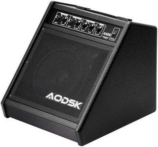 AODSK 30W Professional Electronic Drum Amplifier | Dual Speakers (8" Woofer + 2" Tweeter) | Compatible with Keyboard/Bass/Synthesizer | AUX Input + Recording Output | Treble/Mid Control (UAA-08)