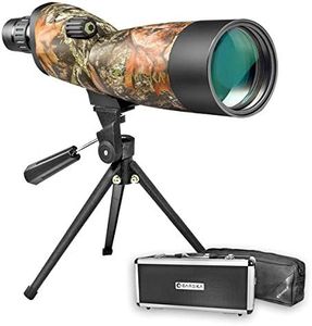 BARSKA Blackhawk 20-60x60 Waterproof Straight Spotting Scope w/Tripod, Soft Carry Case & Premium Hard Case (Camoflauge)