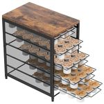 NANANARDOSO Coffee Pod Holder For Counter, 5 Tier Coffee Pod Drawer for Keurig Pod Storage Drawer Holder, 90 Capacity Pods Storage Organizer Cups Capsule with Sliding Baskets for Coffee Station