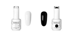 SHILLS PROFESSIONAL Uv Led Soak Off Gel Polish (Black & White) 30 Ml