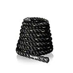 Yes4All Battle Rope No Cover 1.5in - 40ft Length Workout for Strength Training Home Gym Outdoor Cardio Workout, Anchor Included