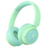 iClever BTH22 Kids Headphones Wireless, 60H Play Time, 74/85 dBA Safe Volume, Bluetooth 5.4, Over Ear Kids Bluetooth Headphones with Mic AUX Cord for iPad/Tablet/Trave/School