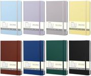 Comix 8 Pack Lined Notebook Journals, 240 Pages, 5.5 x 8.3 inch, Journaling Notebooks for Work, School, Home, A5 Hardcover Notebooks, College Ruled Notebooks for Notes-taking, Writing