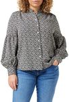 Louche Clancy Blouse in Candy Bud Print, Black, Size 8