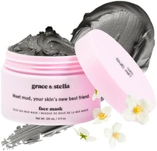 grace & stella Dead Sea Mud Mask (120ml) - Vegan Detox Dead Sea Mask - Mud Masks For Face And Body Mask - Mud Face Mask For Oily Acne, Blackheads