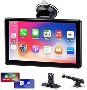 Carmot Apple Carplay Screen for Car Wireless Apple Carplay & Android Auto with 9" Touchscreen Wireless Car Stereo, Portable Car Audio Receivers Multimedia Player with Voice Control, Bluetooth, FM