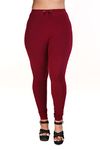 MUKHAKSH (Pack of 1 Women Ladies Girls Maroon Churidar Legging with String Nada