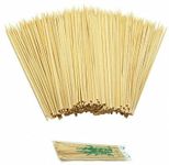 WOOEZCRAFT Bamboo Wooden Skewers Sticks, BBQ Sticks, Barbecue Skewers for Oven, Microwave, Kebab Stick (200 pcs) (Length 10INCHESX3MM)