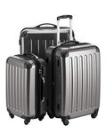 HAUPTSTADTKOFFER - Alex - Set of 3 Hard-side Luggages Trolley Suitces Expandable, (S, M & L), titan