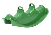 Dantoy 3 Persons Rocker and Seesaw, Durable Plastic with 3 Seats and Made in Denmark – Green