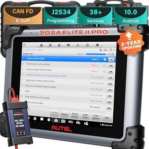 Autel MaxiSys Elite II Pro Scanner: 2 Ans de Mise à Jour Gratuite, Mise à Niveau du MS909/MS919/MS Ultra/MS908SPro II Outil de Diagnostic, J2534 Reprogrammation ECU&Codage OE, CANFD&DoIP, 38+ Service
