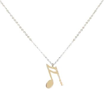 Shag Wear Dream and Music Inspirations Quote Pendant Necklace, No Gemstone