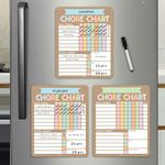 3 Colorful Dry Erase Chore Chart for Kids Multiple Kids - Kids Chore Chart Kids Chart, Chores Chart for Kids Multiple Kids, Magnetic Chore Chart for Kids, Chore Chart Adults, Chores Chart for Teens