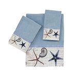 Avanti Linens Antigua 3 Pc Towel Set, Blue Fog