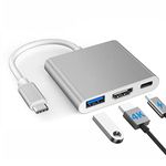 USB C to HDMI Multiport Adapter w/USB 3.0 & PD 100W Quick Charging Port -Thunderbolt 3 4K Digital AV Converter Type-C Hub for Mac MacBook Air XPS iPad Pro Galaxy S20 Samsung Dex Projector TV Monitor