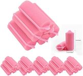 CQYTDZ 36 Pack Magic Sponge Foam Cushion Hair Styling Curler, Sponge Curler for Styling (pink) 7 x 2.5 cm