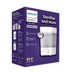 Philips Avent Sterilizer| Babies Fall Ill Less in Philips Avent Sterilizer Homes & get 2X Better Germ Protection vs Boiling*| Kills 99.9%** Germs in 10 mins | 2 Yr Warranty | SCF291/00