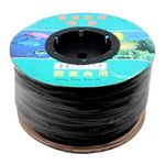 Hailea Silicone Air Line Tubing Pond Aquarium Hydroponics 4mm ID x 6mm OD [Black] [30 Metres]