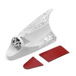 Semaphore Car Auto Wind Power LED Light Shark Fin Antenna Flash Lamp - White Compatible with Hundai Verna