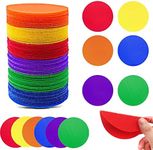 AUXIN 48PCS Carpet Spot Markers, Multicolor Round Floor Spot Sit Stickers for Classroom Kindergarten Decoration Teacher Supplies, Circle Sitting Dots