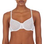 DKNY Women's Dkny Modern Lace Unlined Demi Bra Bra, -poplin white, 36DD