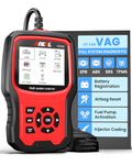 ANCEL All System OBD2 Diagnostic Scanner, fit for VAG Audi VW Seat Skoda Vehicles Diagnosis Code Reader, Injector Adaption OBD Scanner, Oil TPMS EPB TPS Reset SAS DPF Scan Tool