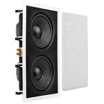 OSD Audio 350W in-Wall Home Theater Subwoofer – 8” Woofers, Back Bridge - IWS88