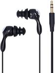 Waterproof Headphone, Ip68 Waterproof Short-Line Earphones Underwater Waterproof Ergonomic Headphones,for Swimming Running Surfing (Black)