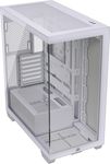 CORSAIR 3500X Mid-Tower ATX PC Case – Panoramic Tempered Glass – Reverse Connection Motherboard Compatible – No Fans Included – White