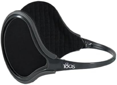 180s Unisex Ultra-Thin & Lightweight EXOLITE Behind-the-head Ear Warmer (Exolite, Black)