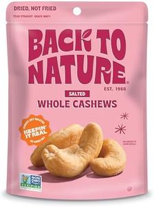 Back to Nature Jumbo Cashews - Dry Roasted with Sea Salt, Non-GMO High Protein Snacks, 9 Ounce (Pack of 9)