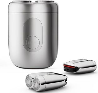 Mini Electric Shaver, Supercar-Inspired Electric Razor for Men, Twin 8000MRP High-speed Blade,Type-C USB Rechargeble, Electric Beard Trimmer for Wet & Dry Shaving, Gift for Car Enthusiast, Silver