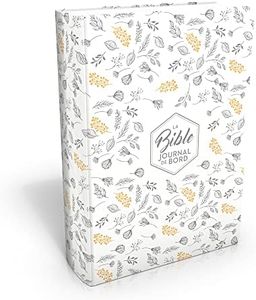 Bible Segond 21 Journal de bord : couverture souple, Vivella blanc avec motifs dorés