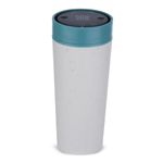 Circular & Co Insulated Reusable Coffee Cup - 16oz/454ml - Large Travel Mug - 100% Leakproof & Lockable - Push Top, One Hand Open, 360 Drinking Coffee Tumbler - Recyclable - BPA Free, Dishwasher Safe