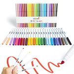 abeec Felt Tip Pens – Set of 25 Assorted Felt Tips for Kids 3+ - 25 Different Coloured Pens in a Box – Colouring Set for Arts and Crafts Supplies