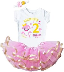 Luke and Lulu Baby Shark Birthday Outfit Girl Design - 2nd Birthday Girl