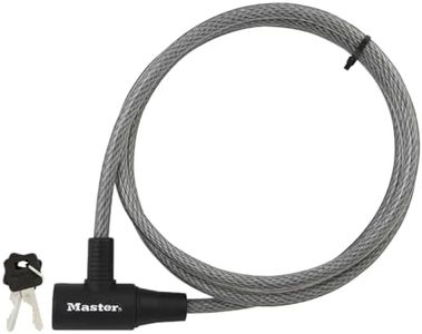 Master Lock Keyed Bike Cable Lock, 1.8 m Length x 10 mm Diameter
