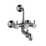 JAQUAR Florentine Series Normal Flow Exposed Part Kit 3 Way Diverter (Chrome), FLR-5281N | Connections - Only to Spout, Overhead Shower & Hand Shower | Wall Mounted, Knob Selector with Button