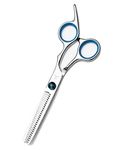 FARRAY Hair Cutting Scissors Thinning Shears，6.5 Inch Professional Stainless Steel Barber Hair Scissors，for Both Salon and Home Use (Silver)