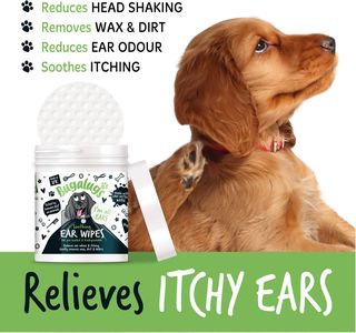 BUGALUGS Dog Ear Cleaner Wipes – Gentle Cleansing Pet Ear Care