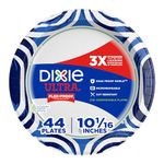 Dixie Ultra Paper Plates, 10 1/16 Inch Plates, 44 Count