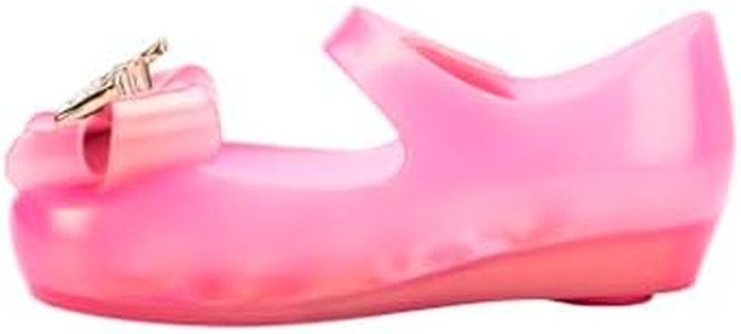 mini melissa Ultragirl II Disney Princess Mary Jane Flats for Toddlers, Pearly Pink, 6