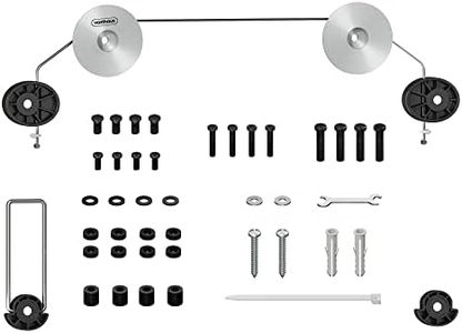 VonHaus TV Wall Bracket for 37-70" Screens, Ultra-Slim Flush TV Bracket, Picture Frame Flat to Wall Wire Mount, 50kg Capacity, Max VESA: 800x800mm