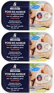 Wild Officer - Hígado de bacalao ahumado (120 g, 3 unidades)