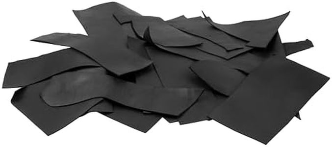 Shkira 2,2 lbs Genuine Black Leather Scraps - 2.0MM Thick Genuine Top Full Grain Oil Tan for Crafting, Sewing, Tooling, and DIY Projects – Genuine Leather Pieces in Various Sizes