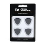 TennisCompanion - Tennis Dampener for Racket, Tennis Shock Absorber, Tennis Vibration Dampeners for Improved Feel and Enhanced Sound, 4-Pack Tennis Dampener, Black